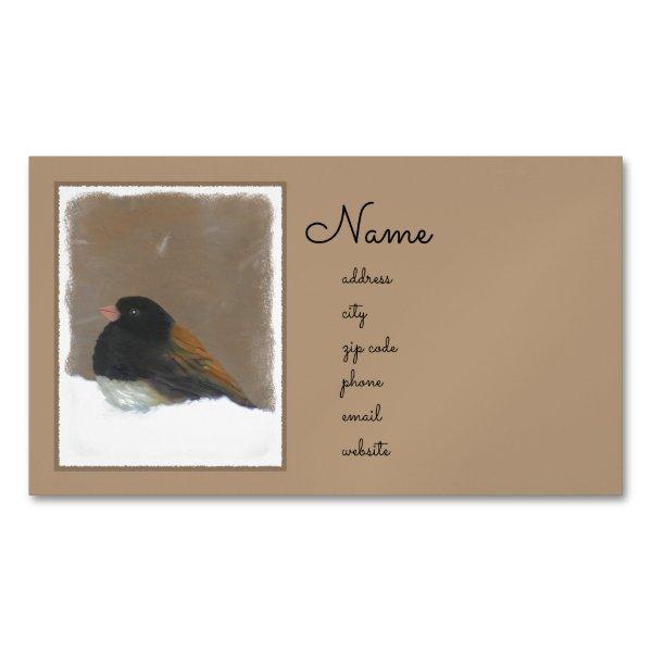 Dark-Eyed Junco Painting - Original Bird Art  Magnet