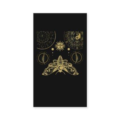 Dark Geometry Zodiac Sign Sun Moth