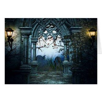 Dark Graveyard Background