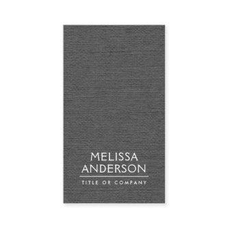 Dark gray linen vertical minimalist professional