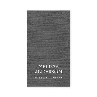 Dark gray linen vertical minimalist professional