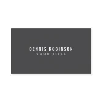 Dark gray modern generic simple masculine personal