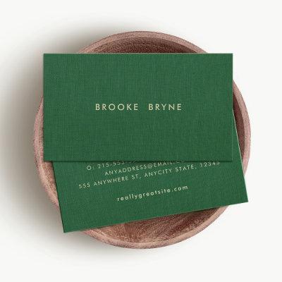 Dark Green Modern Minimalistic Professional