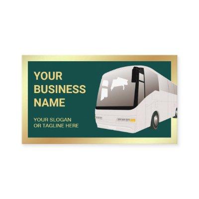 Dark Green Sightseeing Tour Bus Travel Agent