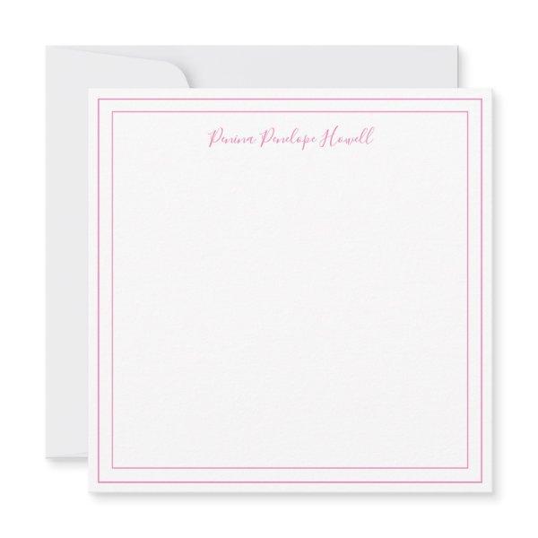 Dark Grey and White Minimalist Square Flat Note  I Thank You Card