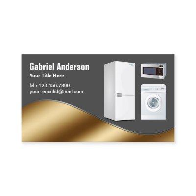 Dark Grey Gold Home Appliances Repair