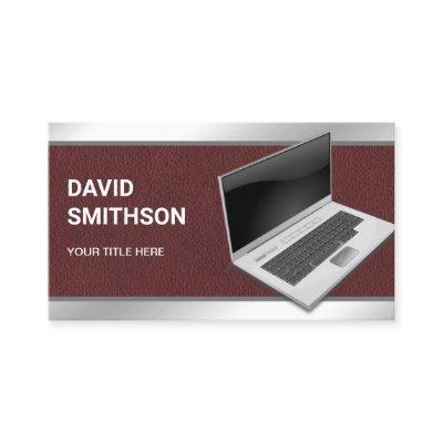 Dark Leather Laptop PC Computer Repair Technician