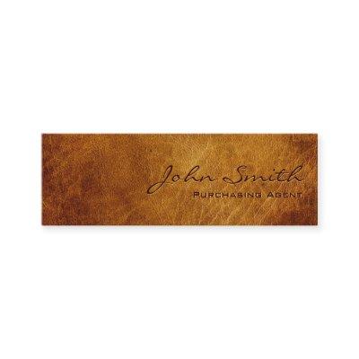 Dark Leather Purchasing Agent