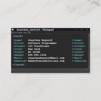 Dark Mode Notepad Coder Format Computer Programmer