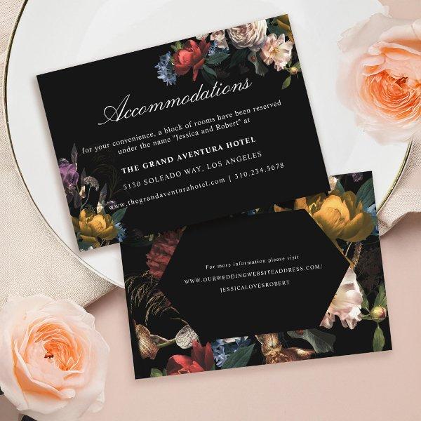 Dark Moody Romantic Floral Painting Accommodations