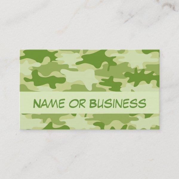 Dark Olive Green Camo Camouflage Name Personalized