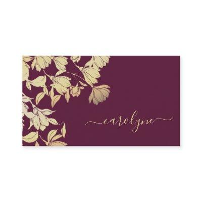 Dark Plum Purple Pretty Floral Flowers Elegant