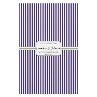 Dark Purple Vertical Stripe Soap Wrap Paper Sheet