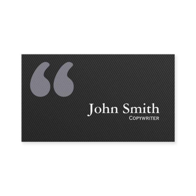 Dark Quotation Marks Copywriter