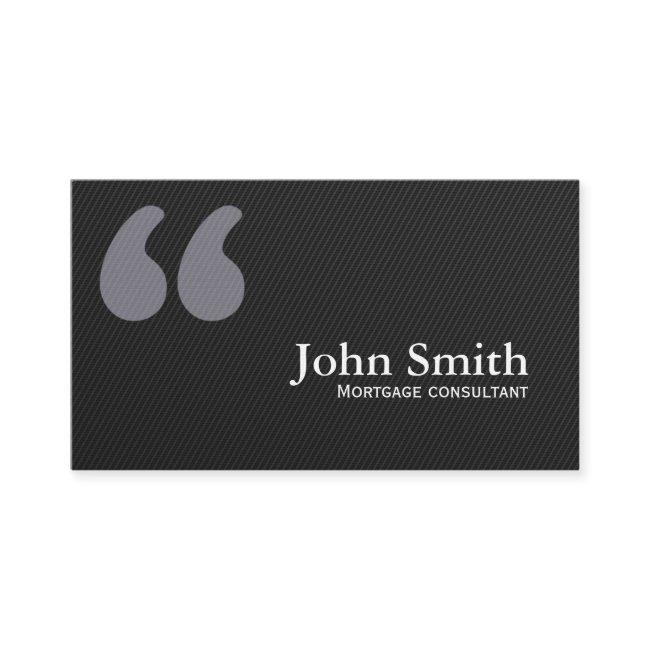 Dark Quote Marks Mortgage Agent