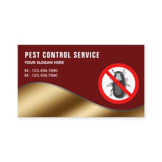 Dark Red Gold Pest Control Service