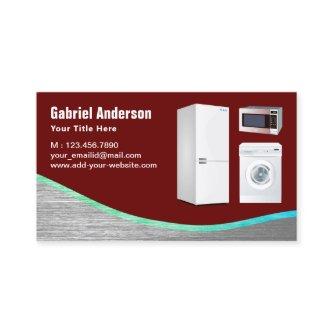 Dark Red Steel Home Appliances Repair