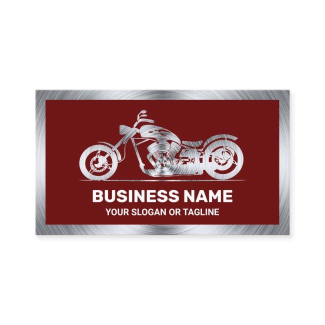 Dark Red Steel Motorbike Motorcycle Mechanic