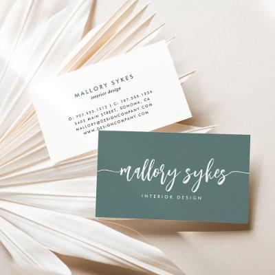 Dark Sage | Modern Signature Script
