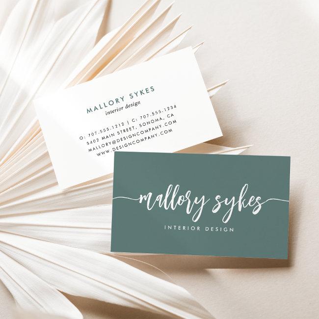 Dark Sage | Modern Signature Script