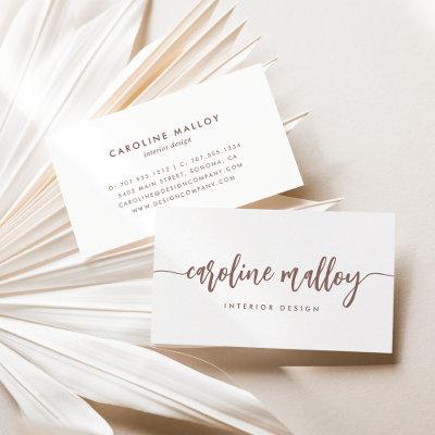Dark Terracotta | Modern Signature Script