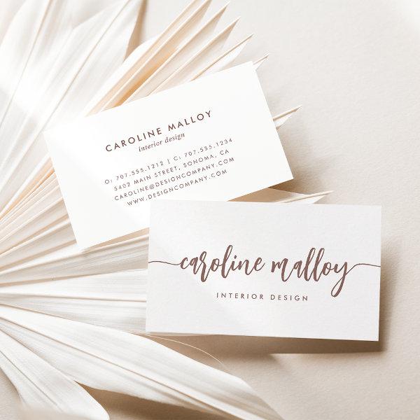 Dark Terracotta | Modern Signature Script