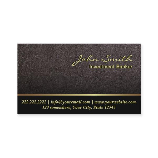 Darker Leather Investment Banker