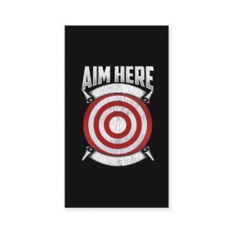 Darts Players Aim Bullseye Axe Throwing Target