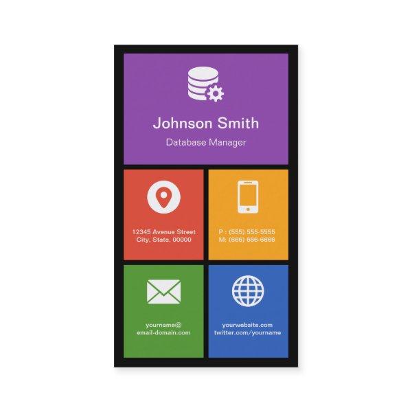 Database Manager - Colorful Tiles Creative