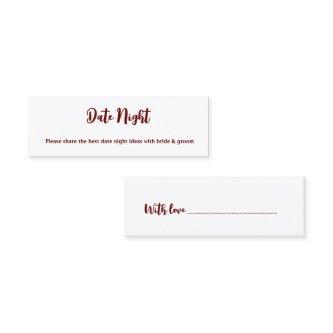 date night ideas wedding sign mini