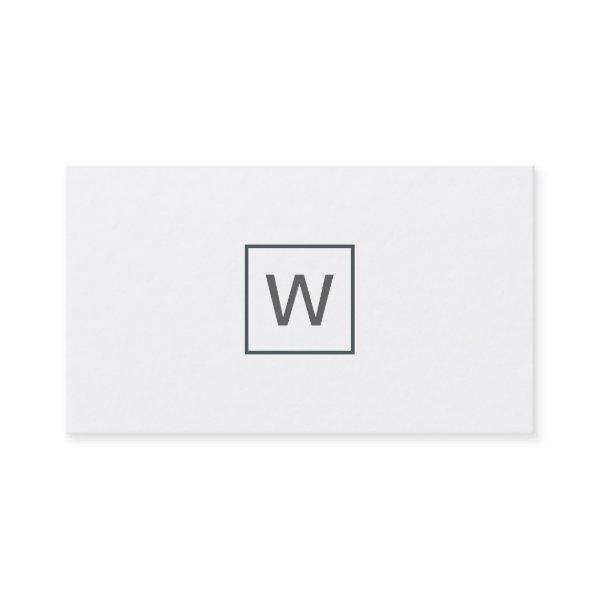 Davy Grey Monogram Square