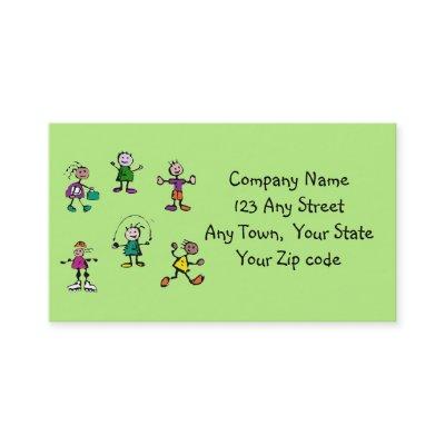 day care,child care, teacher or babysitting green