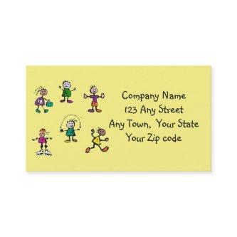 day care,child care, teacher or babysitting yellow