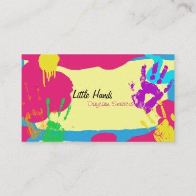 Daycare  - Colorful Paint Hand Prints