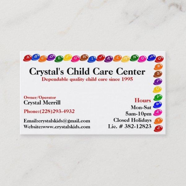 Daycare Childcare Babysitting