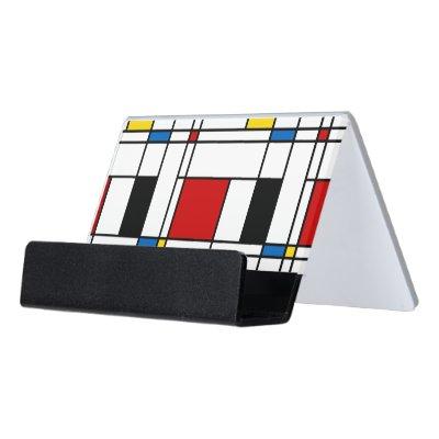 De Stijl Pattern Desk  Holder