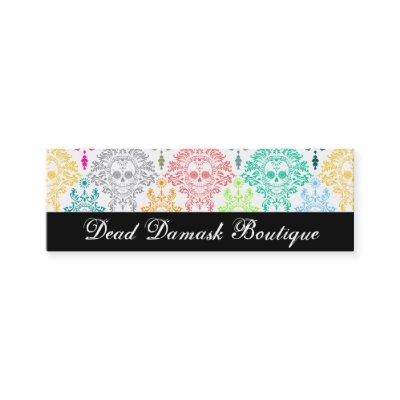 Dead Damask - Custom Skinny Sugar Skull Bizcards Mini