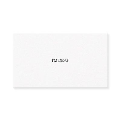 Deaf Response
