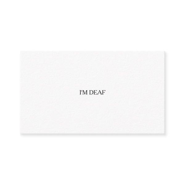 Deaf Response