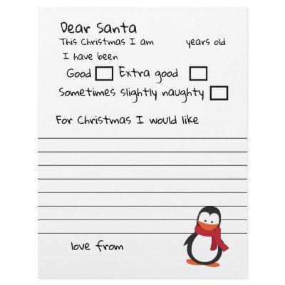 Dear Santa A Personalized Letter To Santa Claus Letterhead