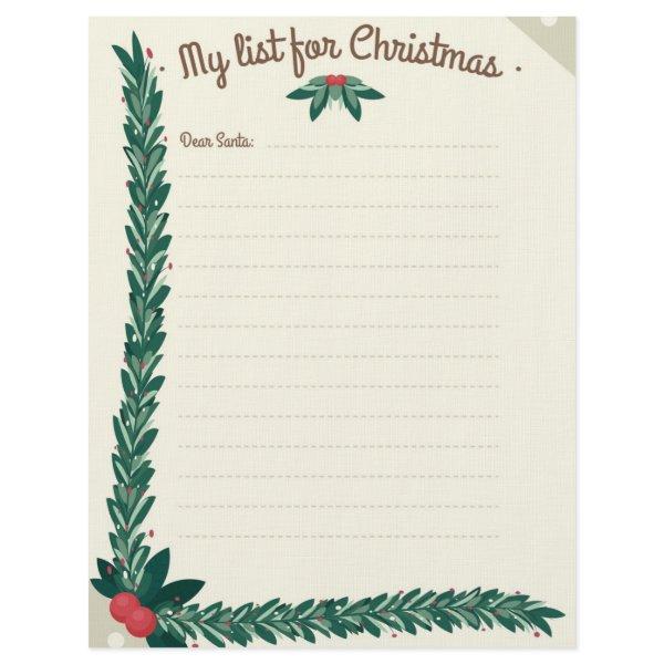 Dear Santa Letterhead