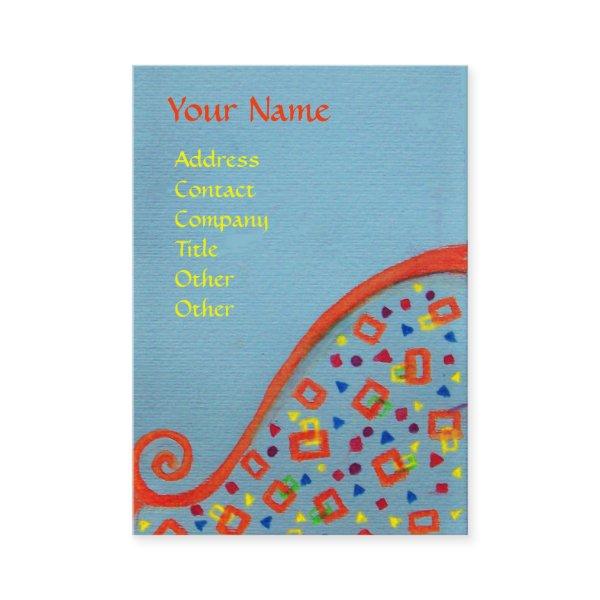 DECO MONOGRAM Orange blue Yellow