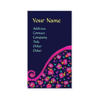 DECO MONOGRAM , Pink Fuchsia Blue