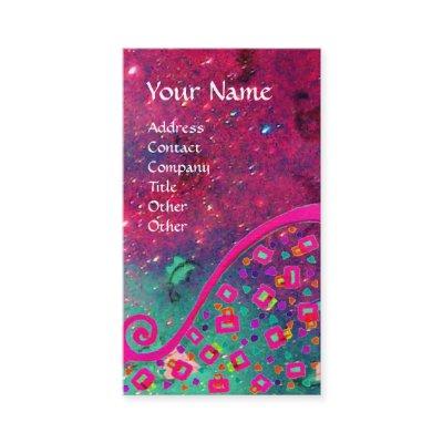 DECO MONOGRAM , Pink Fuchsia  Green Sparkles