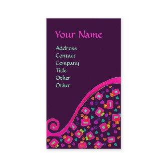 DECO MONOGRAM , Pink Fuchsia Purple