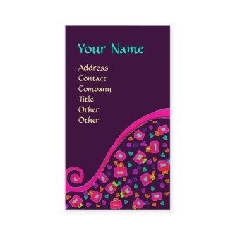 DECO MONOGRAM , Pink Fuchsia Purple