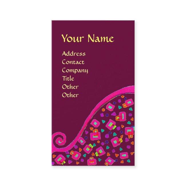 DECO MONOGRAM , Pink Fuchsia Purple