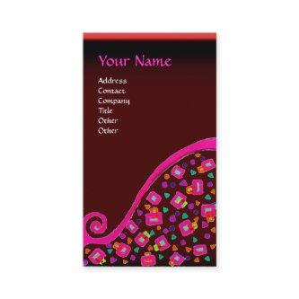 DECO MONOGRAM , Pink Fuchsia Red