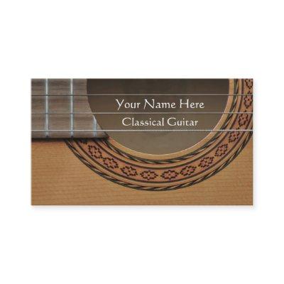 Decorated rosette of a classical guitar