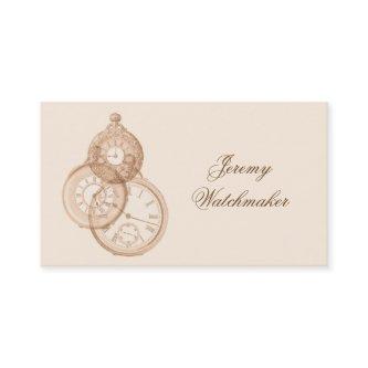 Decorative antique pocket watches in brown